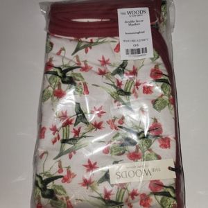 Kate Quinn Double Layer Blanket - Hummingbird